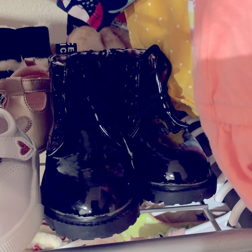 Black docker boutique boots size 7